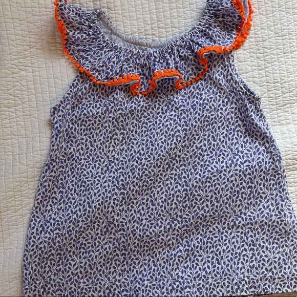 Boden Other - Mini Boden flowery ruffle top in purple blue girls 8